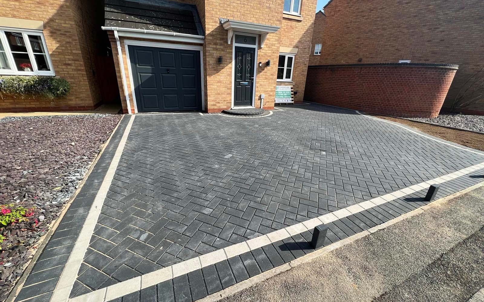 Beautiful block paving driveway